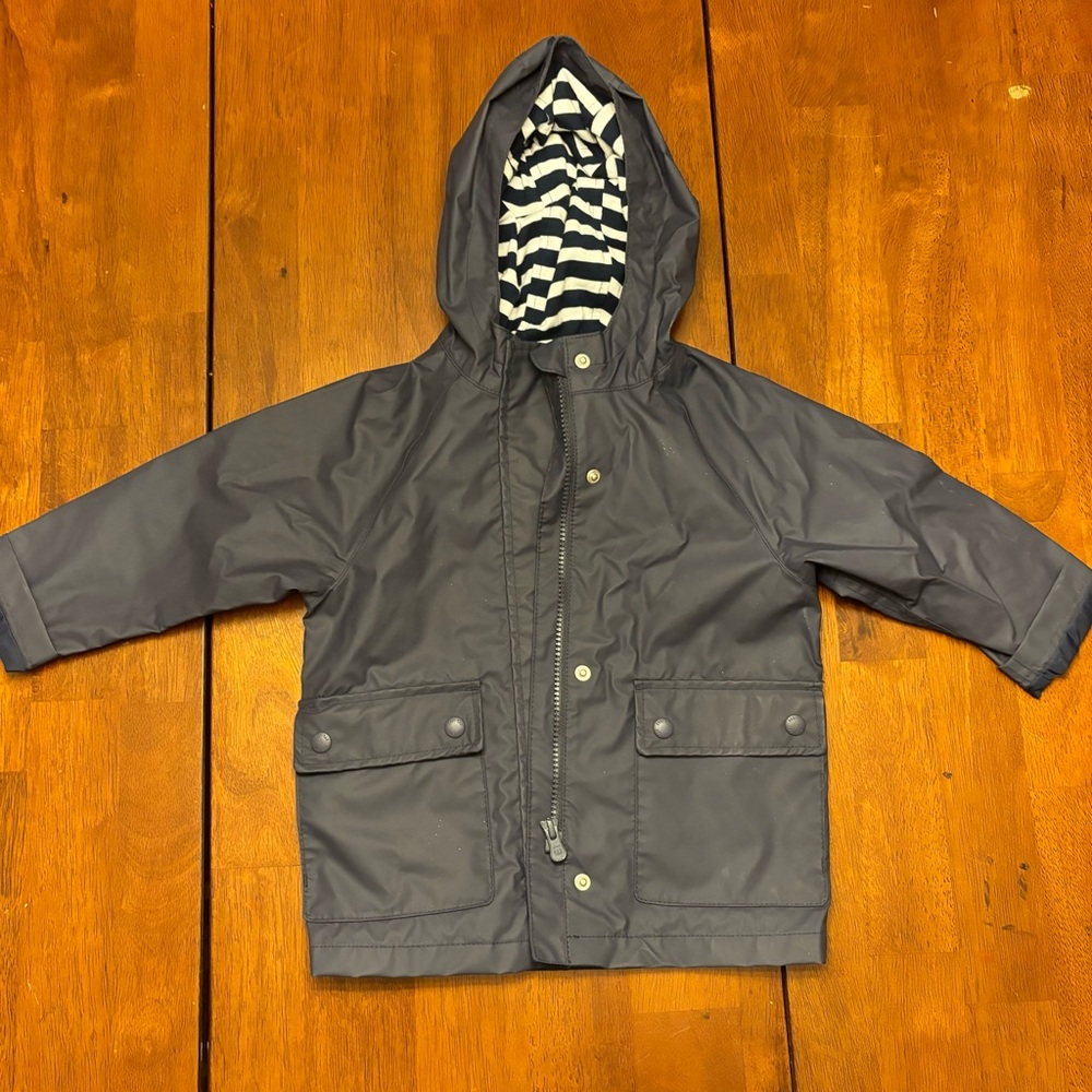 Classic nautical toddler raincoat - size 2/2t
